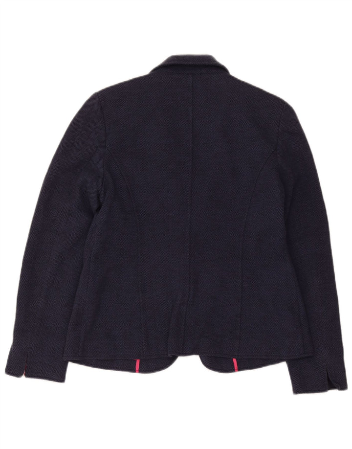 Joules Veste blazer à 1 bouton pour femme UK 14 Grand chevrons bleu marine
