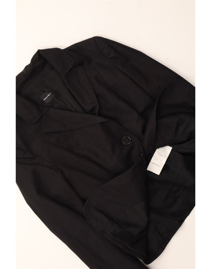 PENNY BLACK Veste Blazer 2 Boutons Femme UK 6 XS Coton Noir