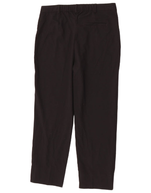 Marks & Spencer Pantalon de costume droit pour femme UK 12 Medium W30 L26 Noir