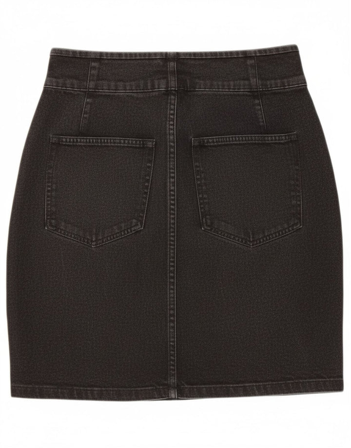 Kappa Jupe en Jean Femme W26 Petit Noir