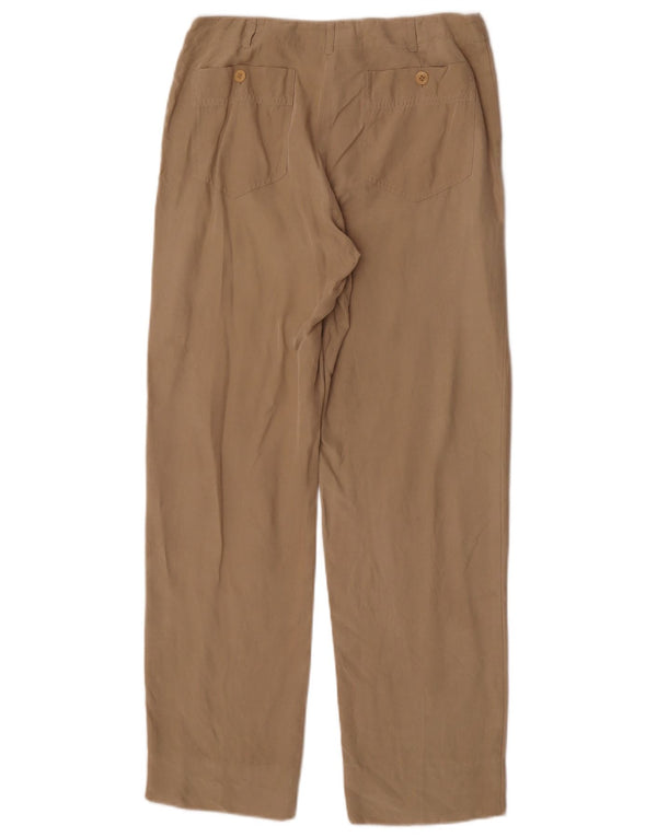 Hobbs Pantalon Chino Droit Femme UK 10 Small W26 L29 Soie Beige