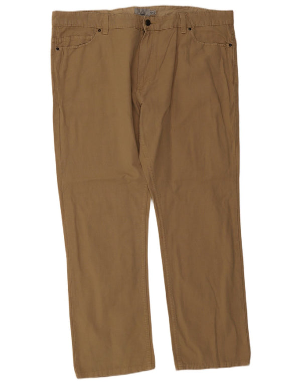 Marks & Spencer Pantalon décontracté droit pour homme W42 L31 Coton beige