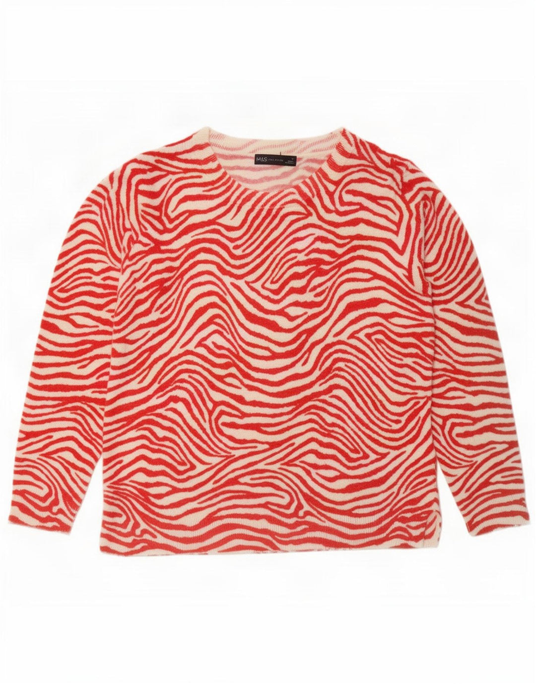 Marks & Spencer Pull col bateau pour femme UK 14 Rouge moyen