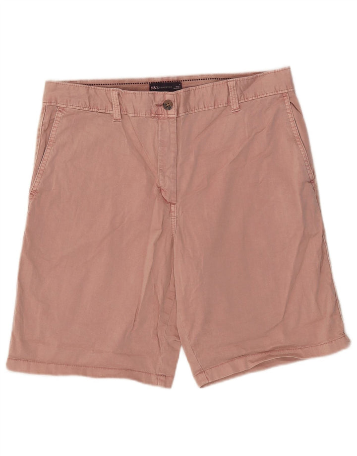 Marks & Spencer Short chino pour femme UK 14 Large W34 Rose