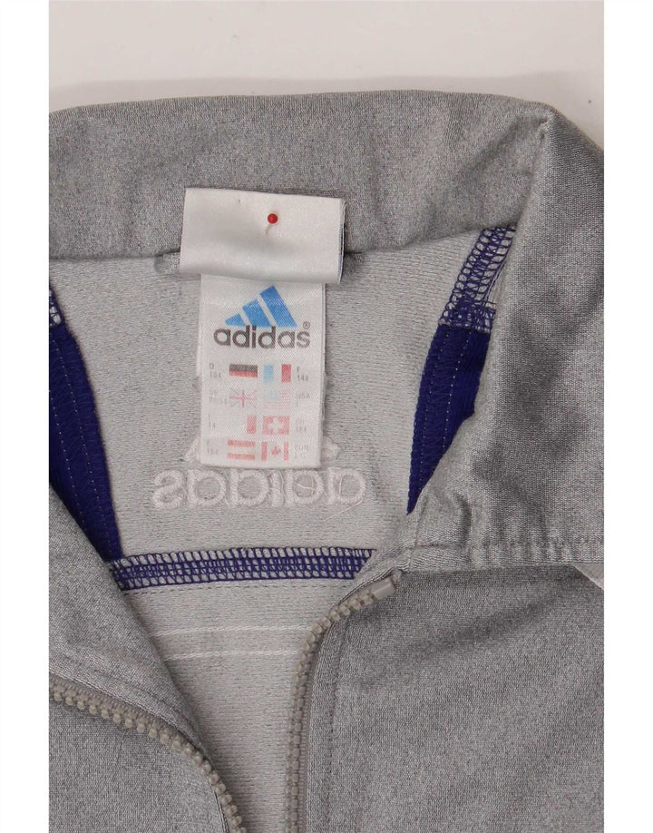 Adidas Veste de Survêtement Garçon 13-14 Ans Gris Colorblock Polyester
