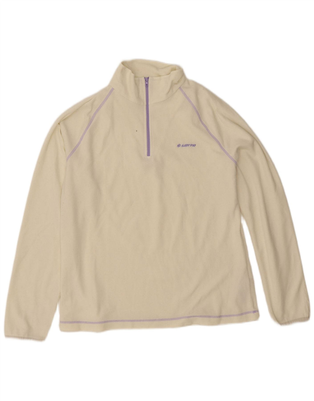 Lotto Pull polaire à col zippé pour femme UK 20 2XL Jaune Polyester