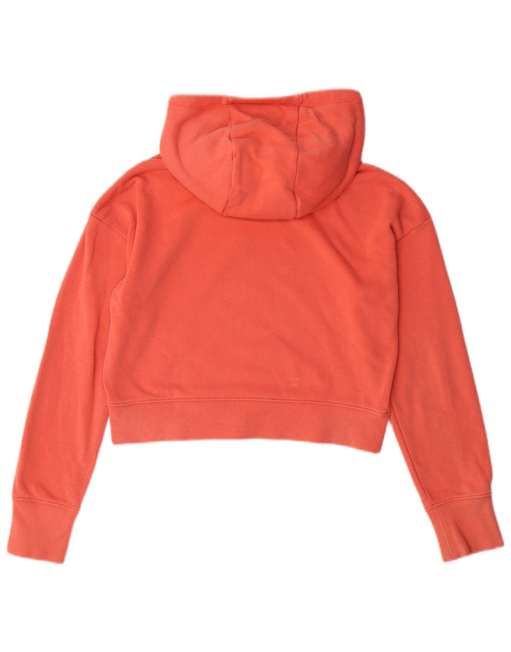 NIKE Pull à capuche court graphique pour fille 12-13 ans Grand rose en coton