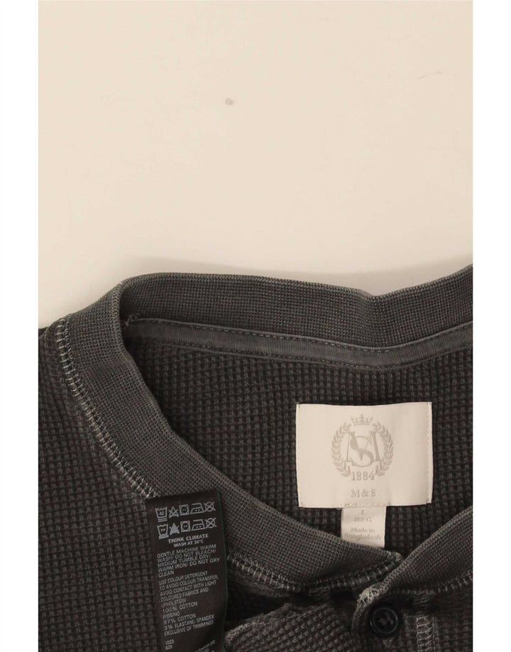 Marks & Spencer Haut à manches longues pour homme en coton gris Taille L