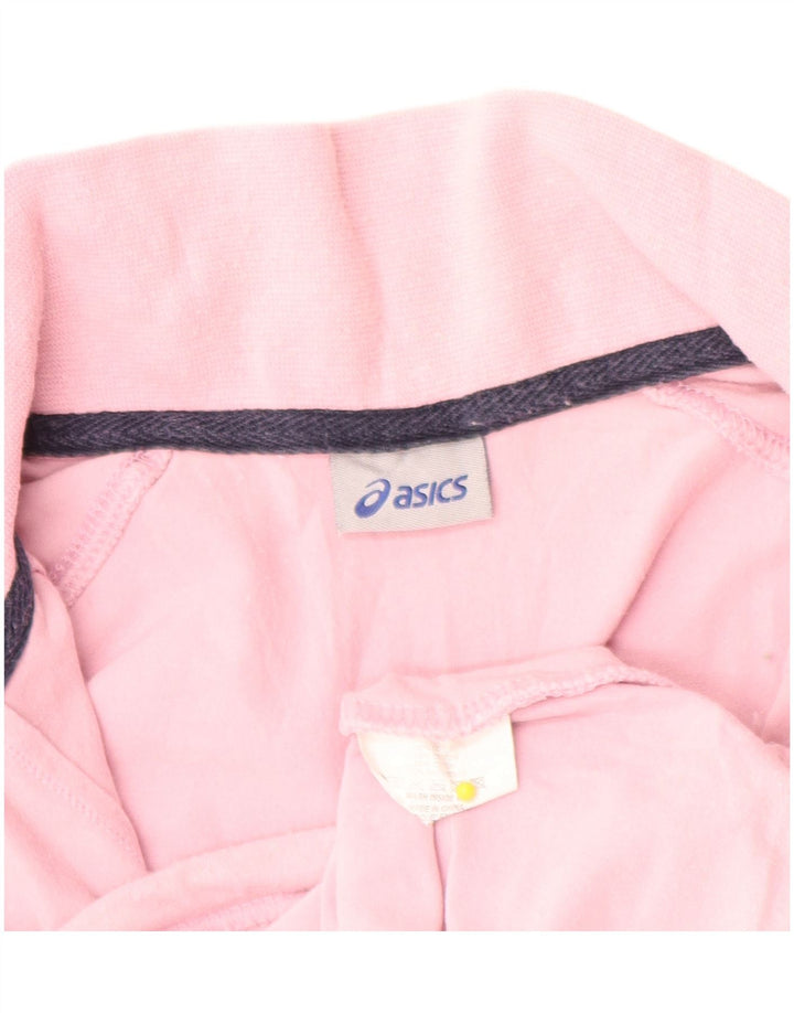 Asics Veste de survêtement pour femme UK 12 Coton rose moyen