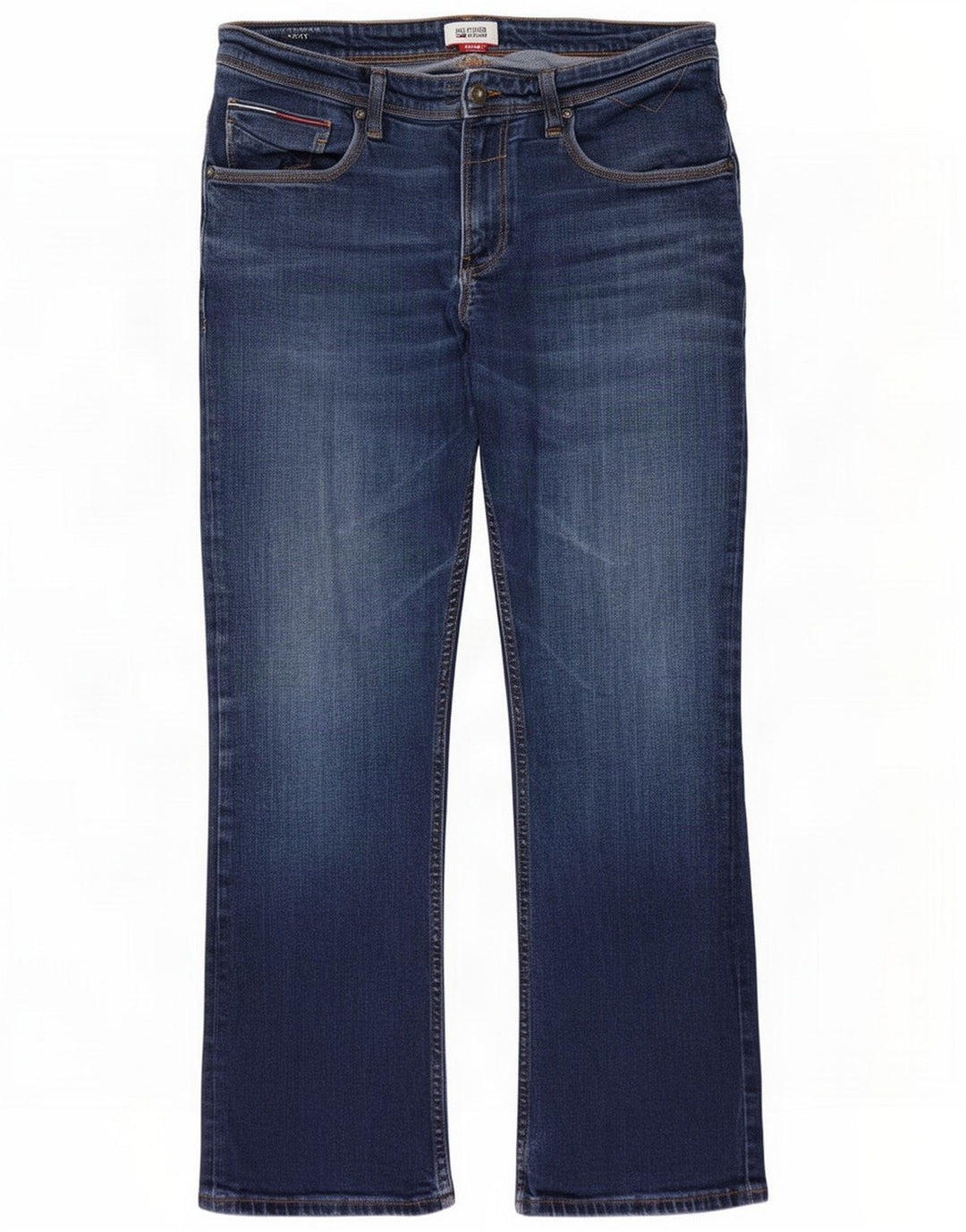 Tommy Hilfiger Jean bootcut pour homme W34 L30 Bleu