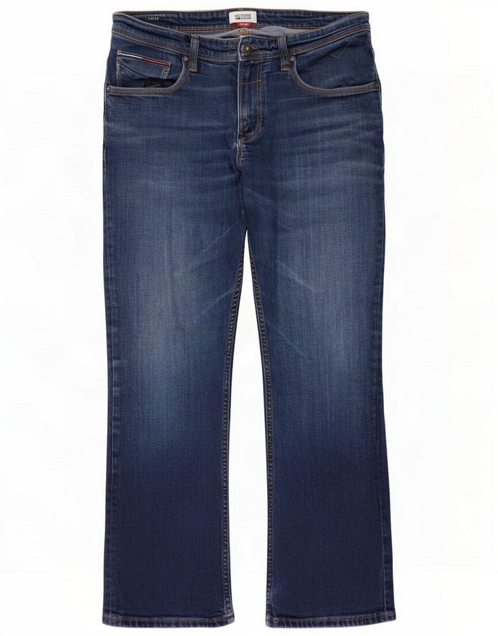 Tommy Hilfiger Jean bootcut pour homme W34 L30 Bleu