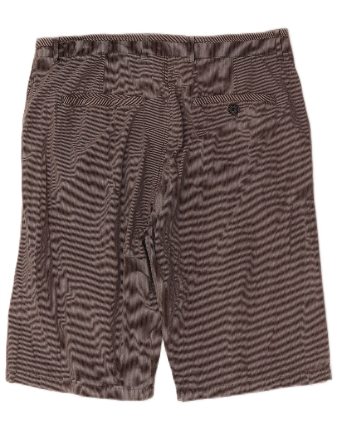 Ted Baker Short Chino Homme W36 Large Gris Rayure Coton