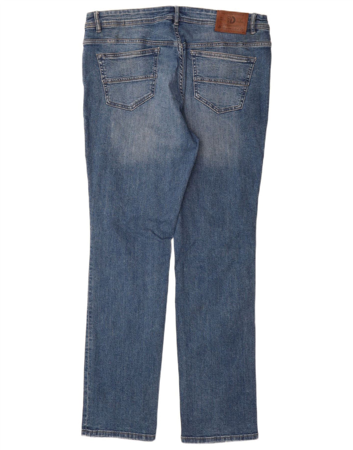 Dack's Jean droit coupe droite pour homme IT 52 XL W36 L33 Bleu