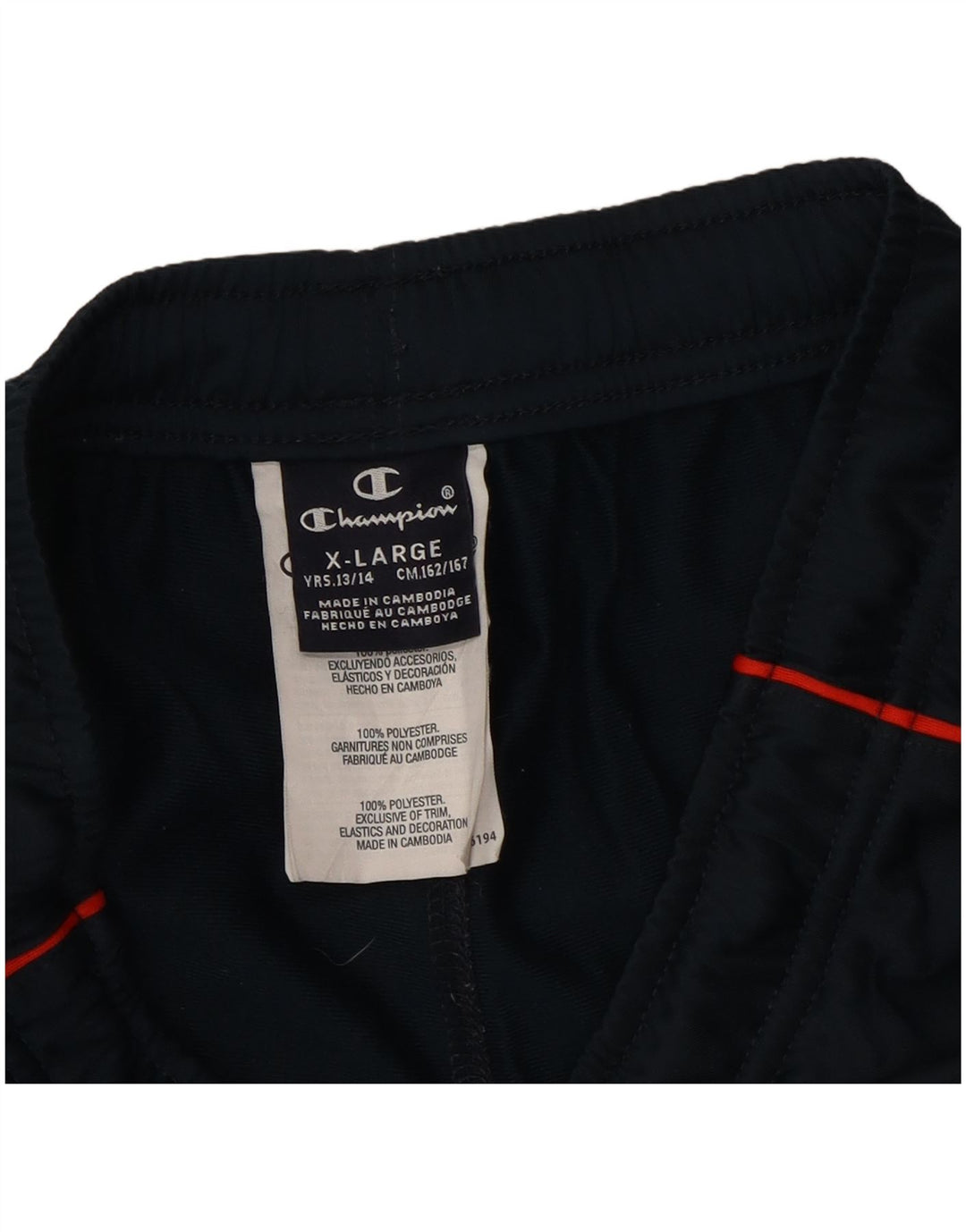 Champion Pantalon de Survêtement Garçon Joggers 13-14 ans XL Bleu Marine Polyester