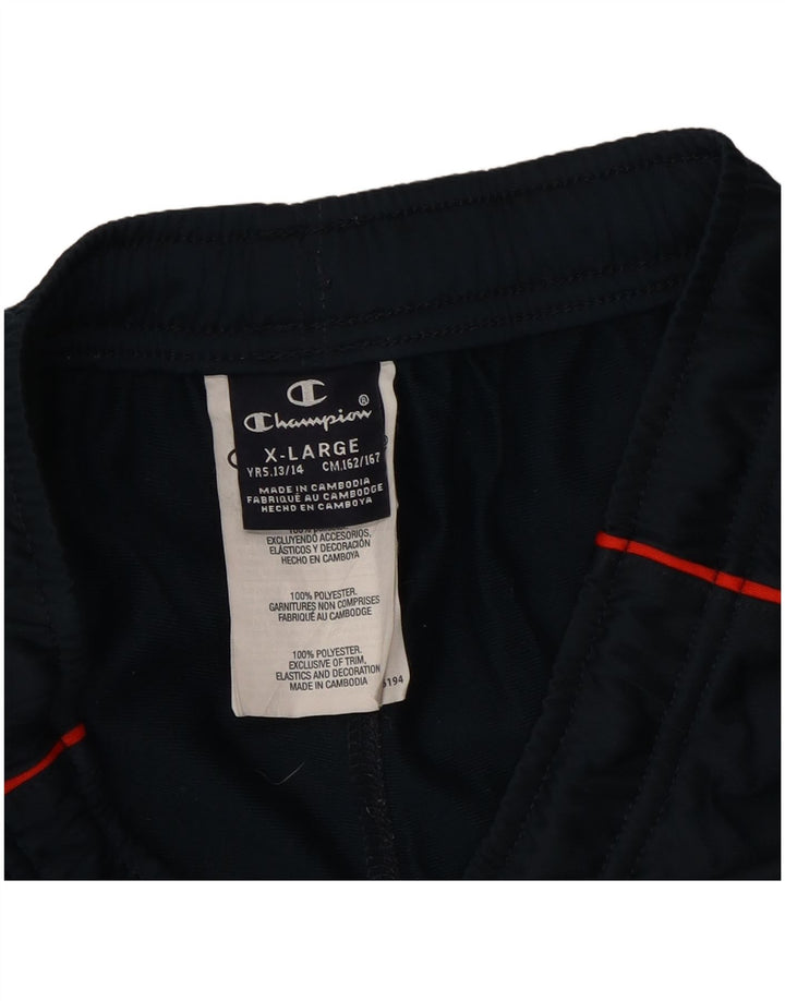 Champion Pantalon de Survêtement Garçon Joggers 13-14 ans XL Bleu Marine Polyester