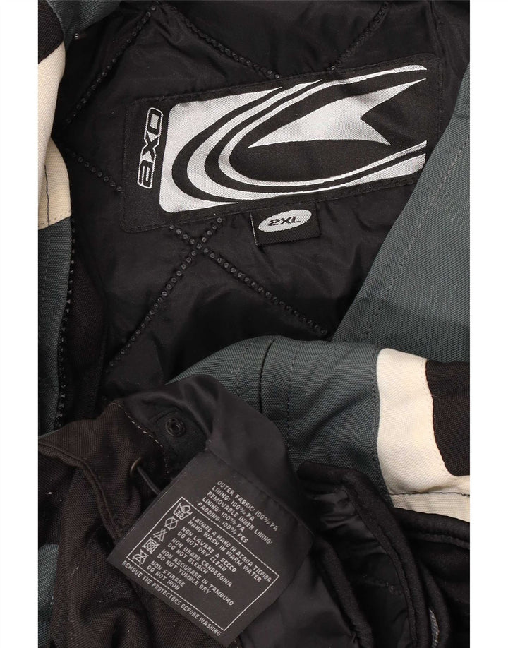 AXO Veste Graphic Racer Homme UK 44 2XL Noir Colorblock Polyester