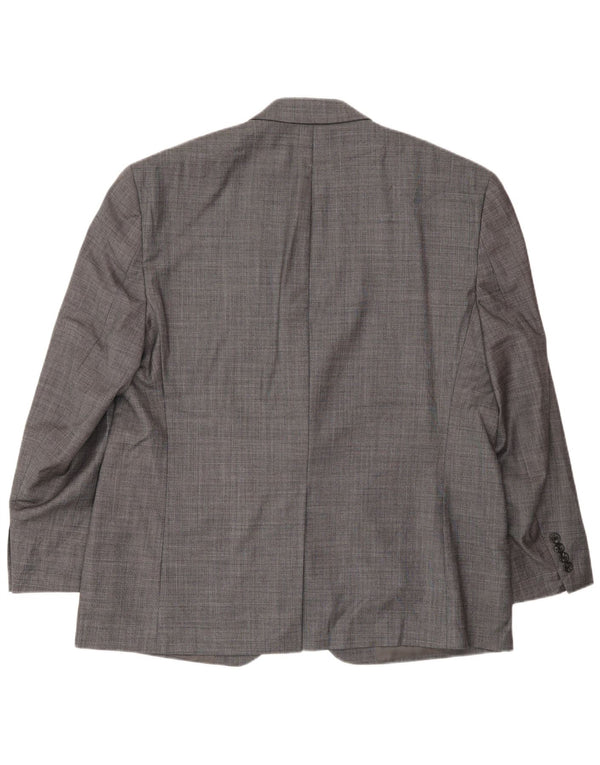 Chaps Veste Blazer 2 Boutons Homme UK 44 2XL Gris Laine