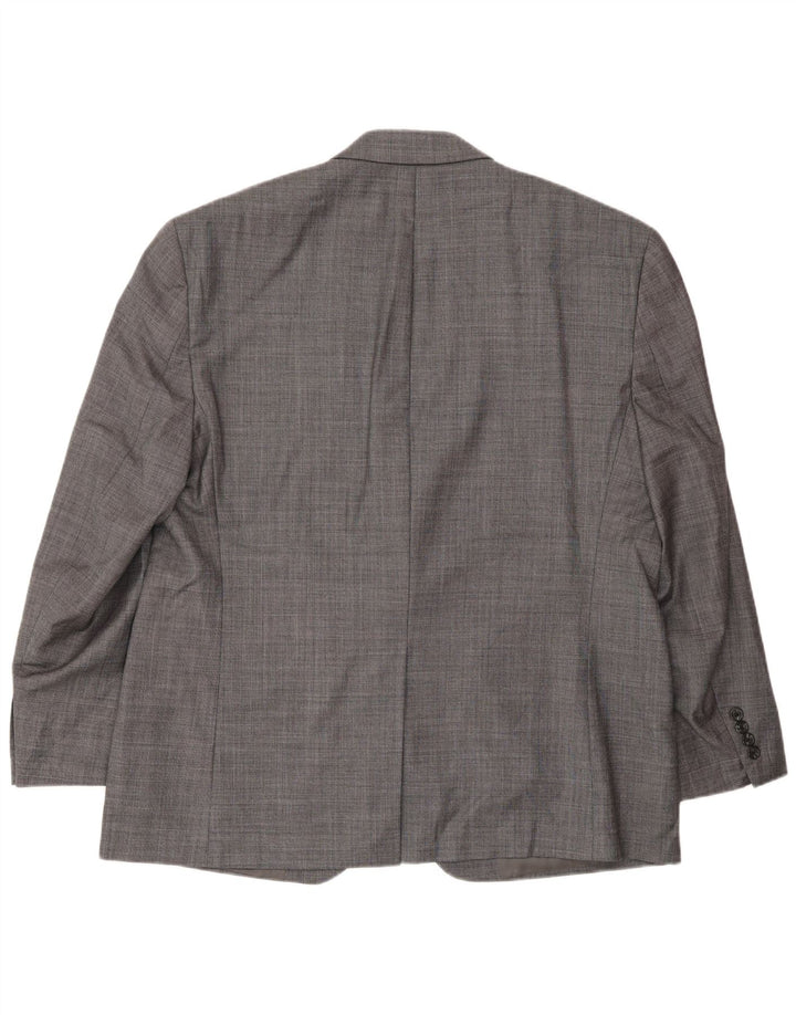 Chaps Veste Blazer 2 Boutons Homme UK 44 2XL Gris Laine