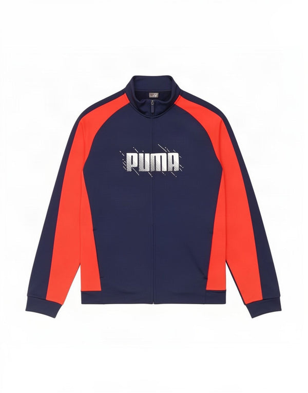 Puma Veste de Survêtement Graphique Garçon 15-16 ans Bleu Marine Colorblock