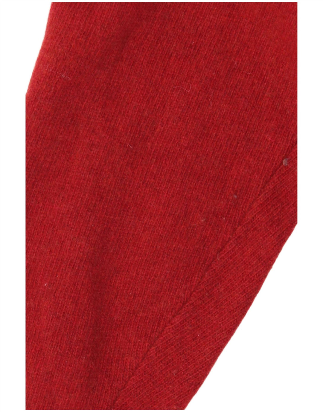 Benetton Pull Cardigan Oversize Femme UK 14 Laine Rayée Rouge Moyen
