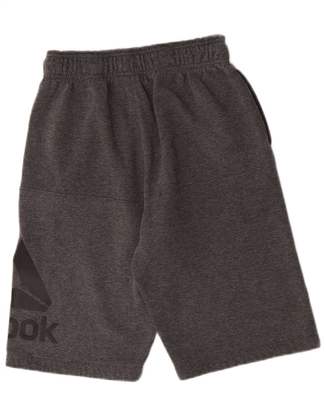 Reebok Short de Sport Graphic Homme Petit Gris Coton