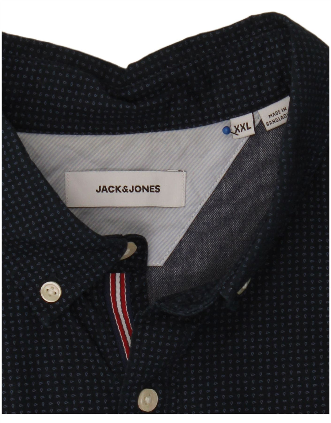 Jack & Jones Chemise Homme 2XL Bleu Marine Paisley