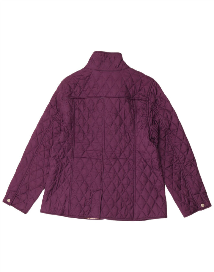 L.L.Bean Veste matelassée pour femme UK 14 Polyester violet moyen