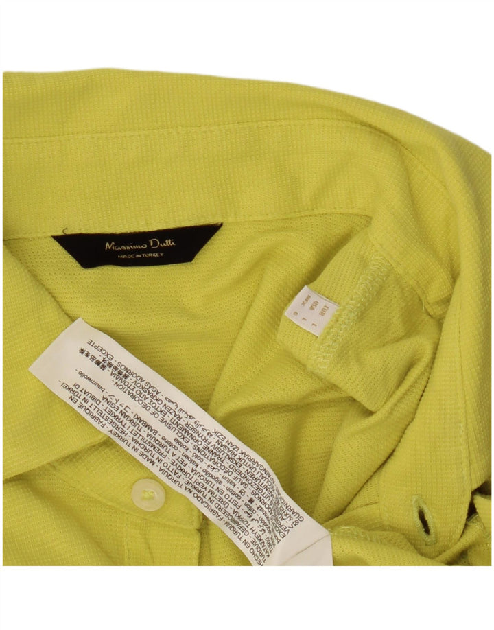 Massimo Dutti Polo Homme Grand Jaune Coton