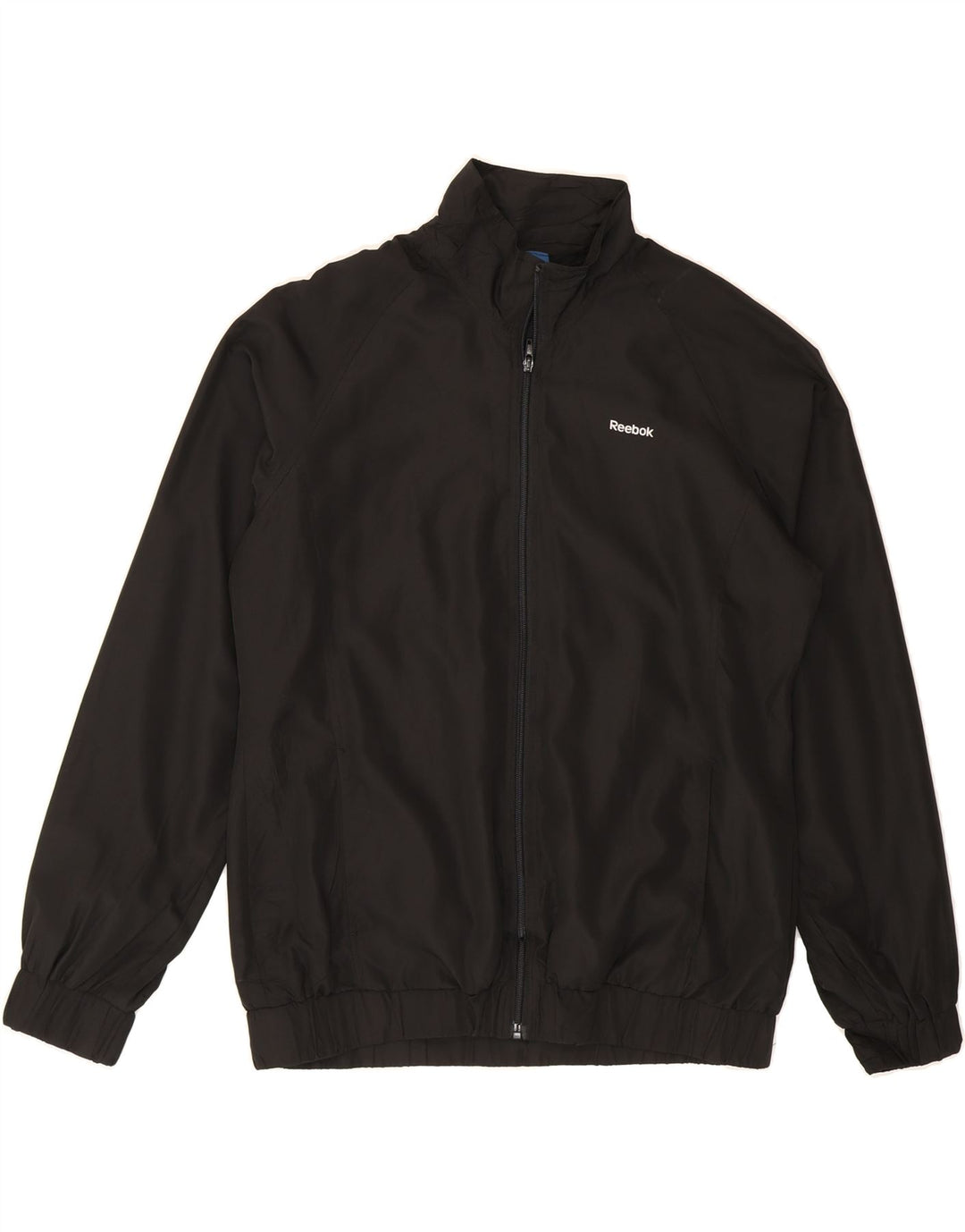 REEBOK Womens Tracksuit Top Jacket UK 16 Large Black Polyester Sports Vintage Reebok and Second-Hand Reebok from Messina Hembry 