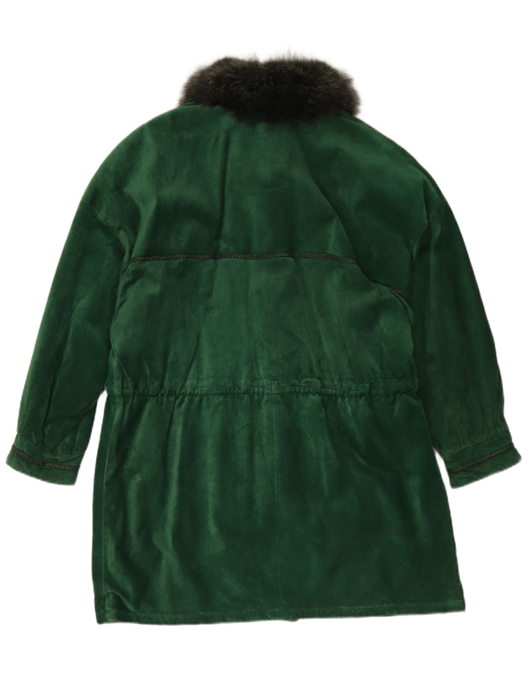 Vinci Manteau surdimensionné en daim pour femme UK 18 XL Vert
