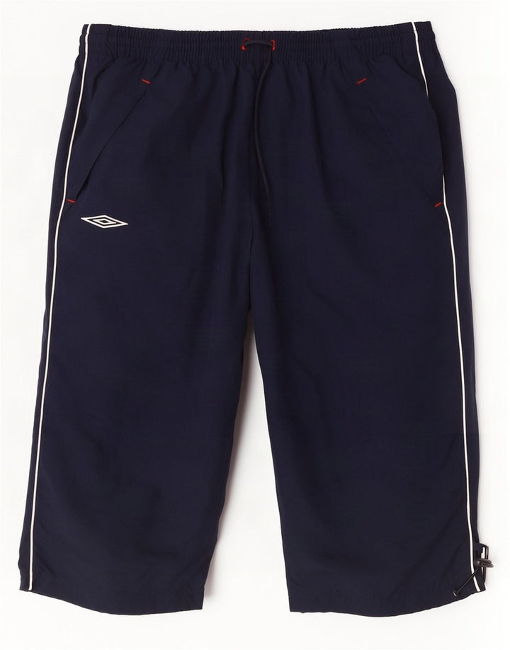 Umbro Short de Sport Bermuda Graphique Homme Petit Bleu Marine Polyester