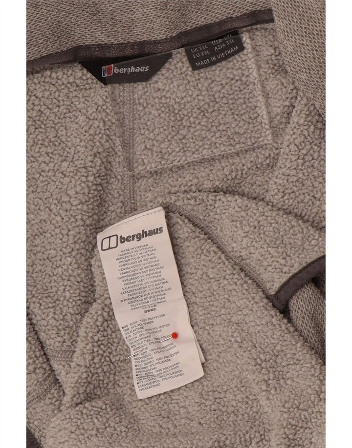 Berghaus Sweat-shirt à col zippé pour homme 2XL Gris Polyester