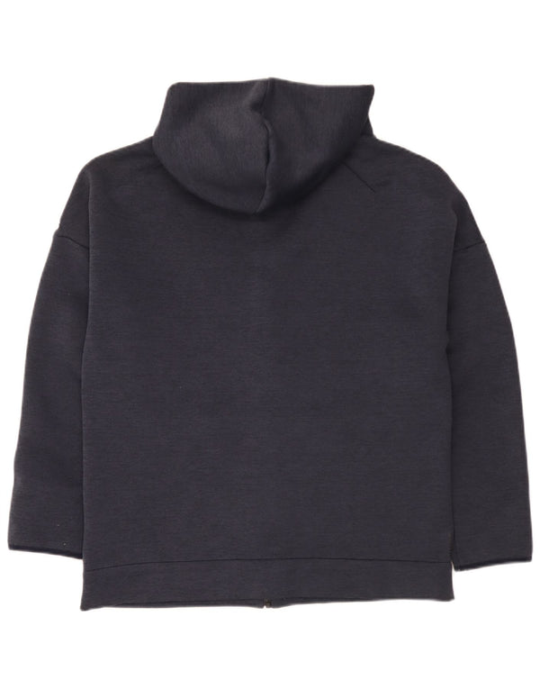 Adidas Veste de survêtement à capuche graphique pour homme Taille L en polyester bleu marine