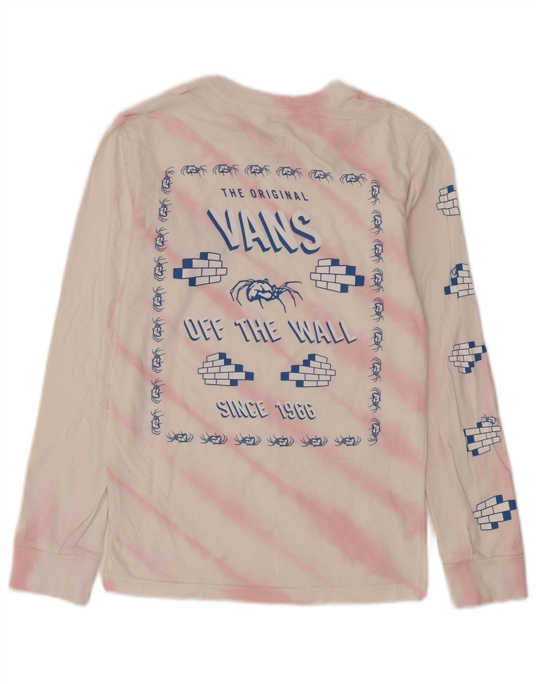 Vans Haut premium à manches longues XS en coton tie-dye blanc pour homme
