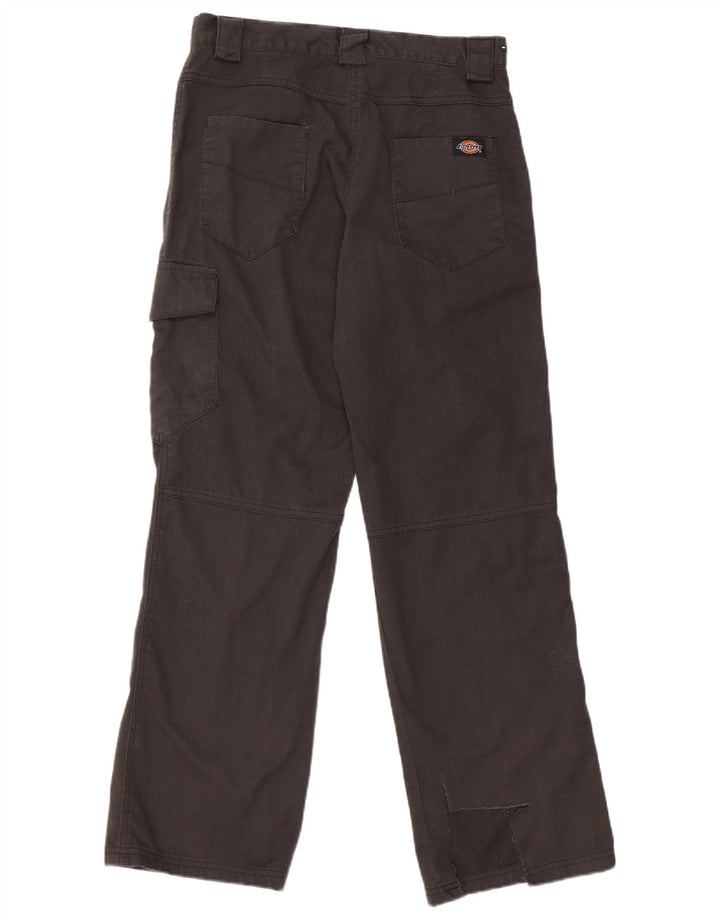 Dickies Pantalon cargo droit pour femme US 10 Medium W28 L31 Gris