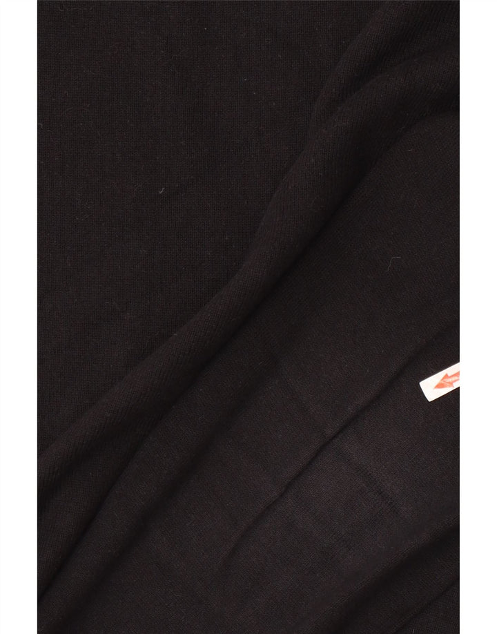 SISLEY Pull col rond homme grand carreaux noirs