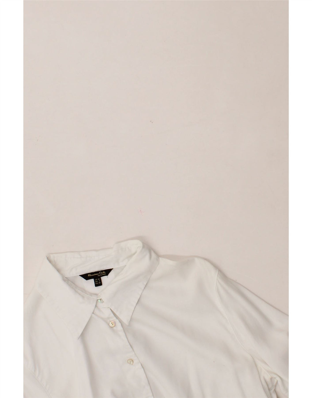 MASSIMO DUTTI Chemise Femme EU 38 Petit Lyocell Blanc