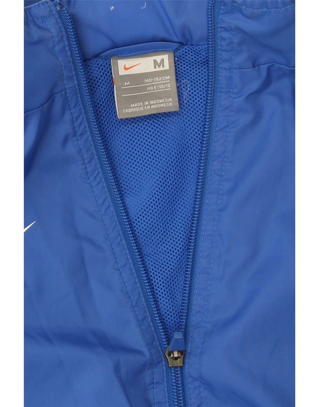 Veste de Pluie à Capuche Nike Garçon 10-11 Ans Nylon Colorblock Bleu Moyen