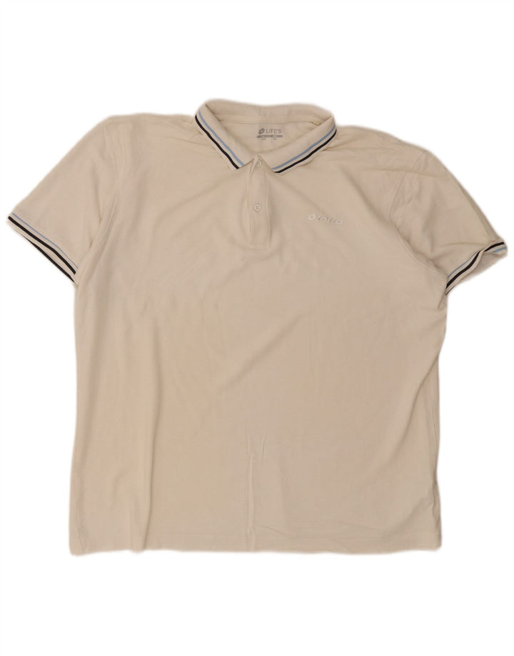 Lotto Polo Homme 2XL Blanc Coton