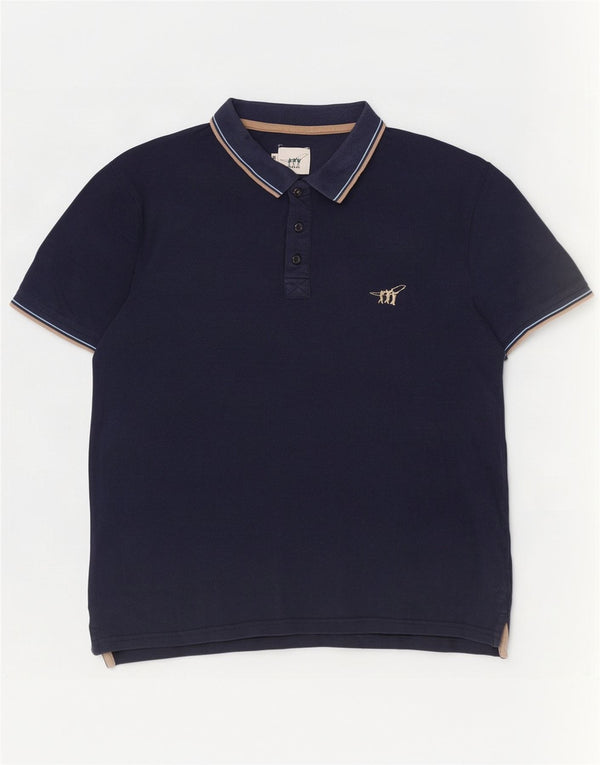 Henry Cottons Polo Homme Grand Bleu Marine