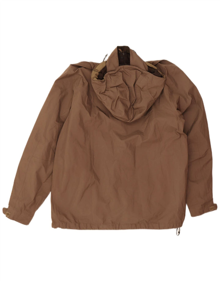 The North Face Veste de pluie à capuche pour homme UK 40 Large Marron Polyester