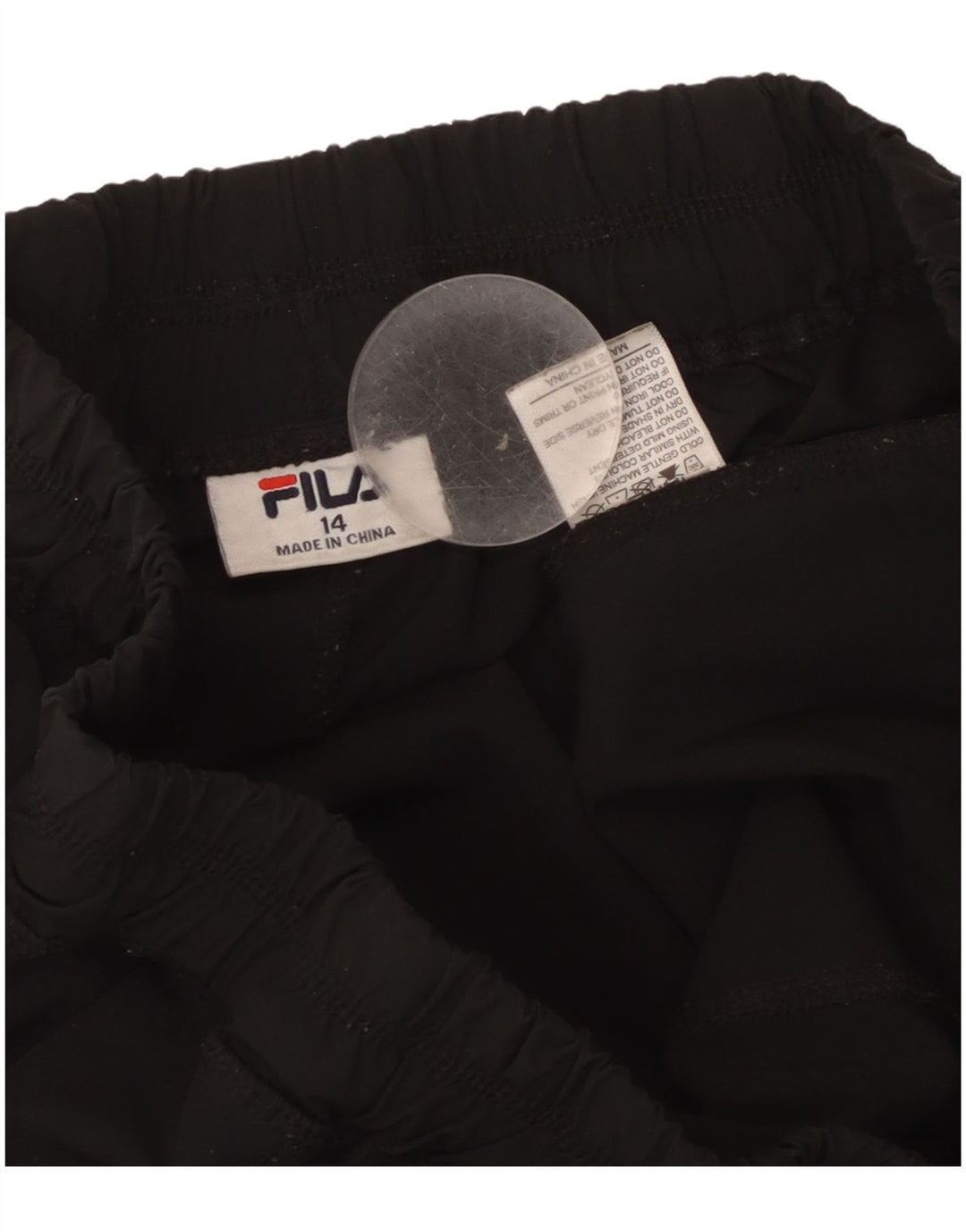 Fila Pantalon de survêtement pour femme Joggers UK 14 Large Noir Polyester