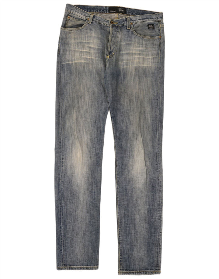 ROY ROGERS Jean Droit De Luxe Homme W33 L36 Bleu Coton