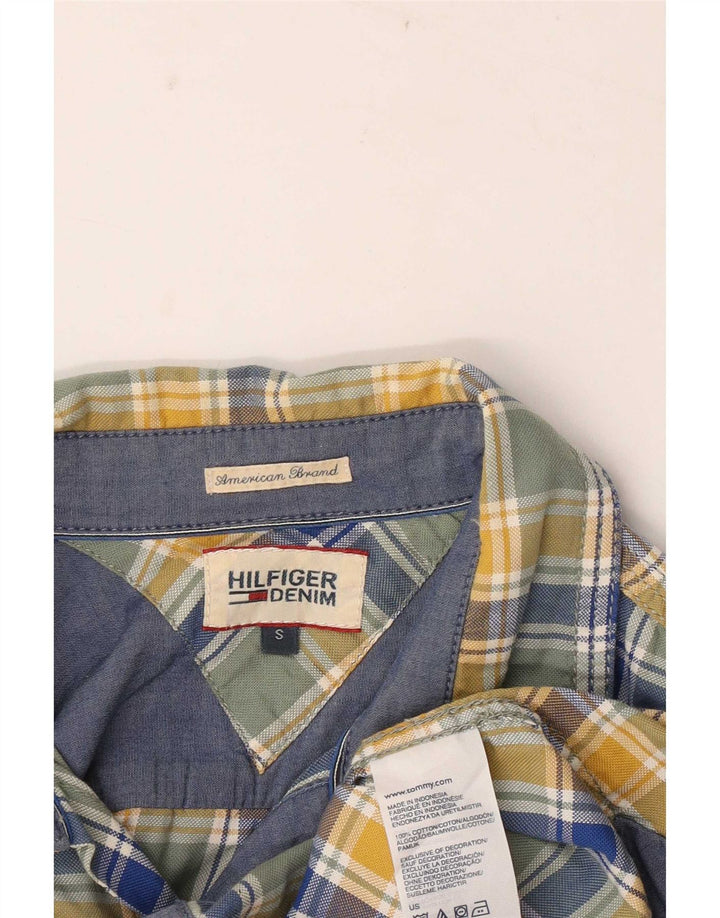 Tommy Hilfiger Chemise Homme Petit Carreau Multicolore Coton