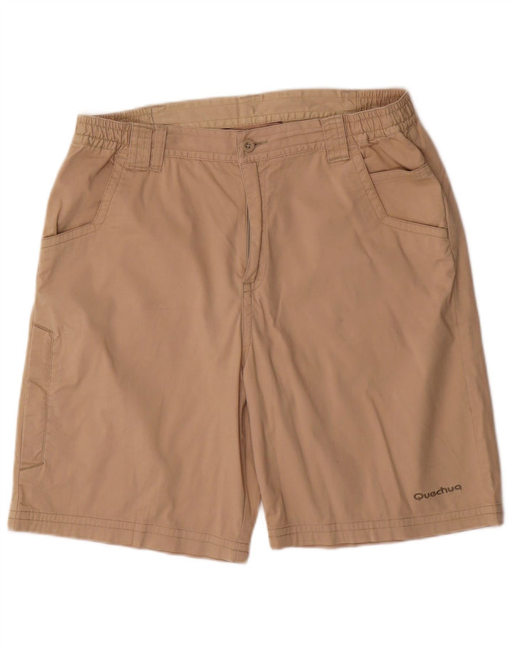 Decathlon Short Cargo Quechua W34 Homme Large Beige Coton