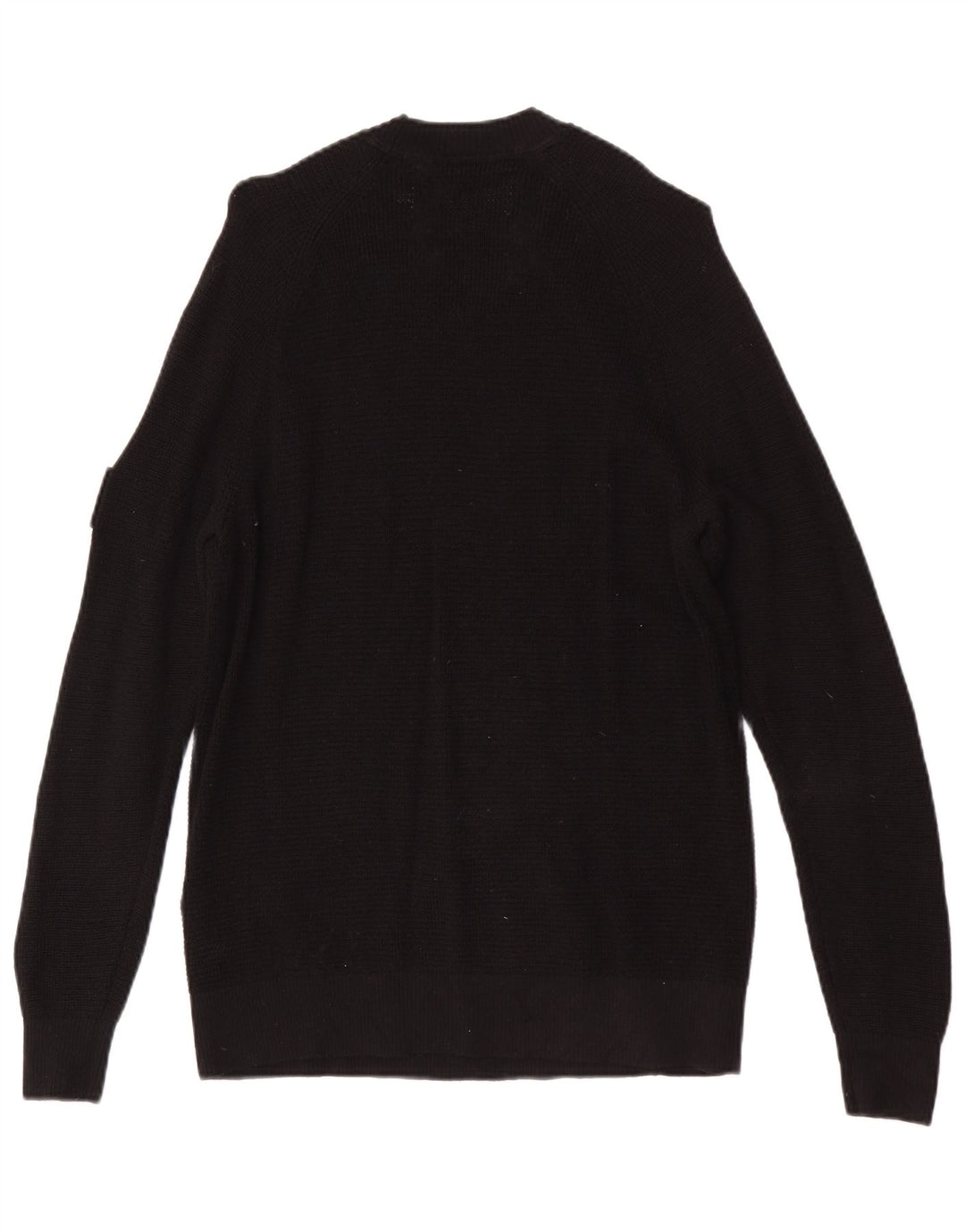 Calvin Klein Jeans Pull à col rond pour homme en laine noire Taille S