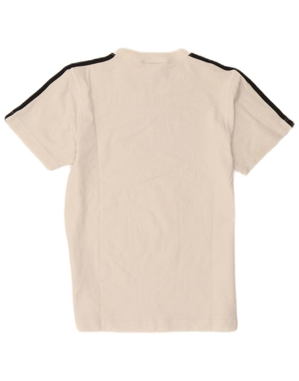 Adidas T-shirt pour homme UK 36/38 Petit coton blanc
