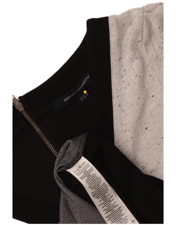 French Connection Robe fourreau pour femme UK 42 Gris moyen Colourblock Viscose