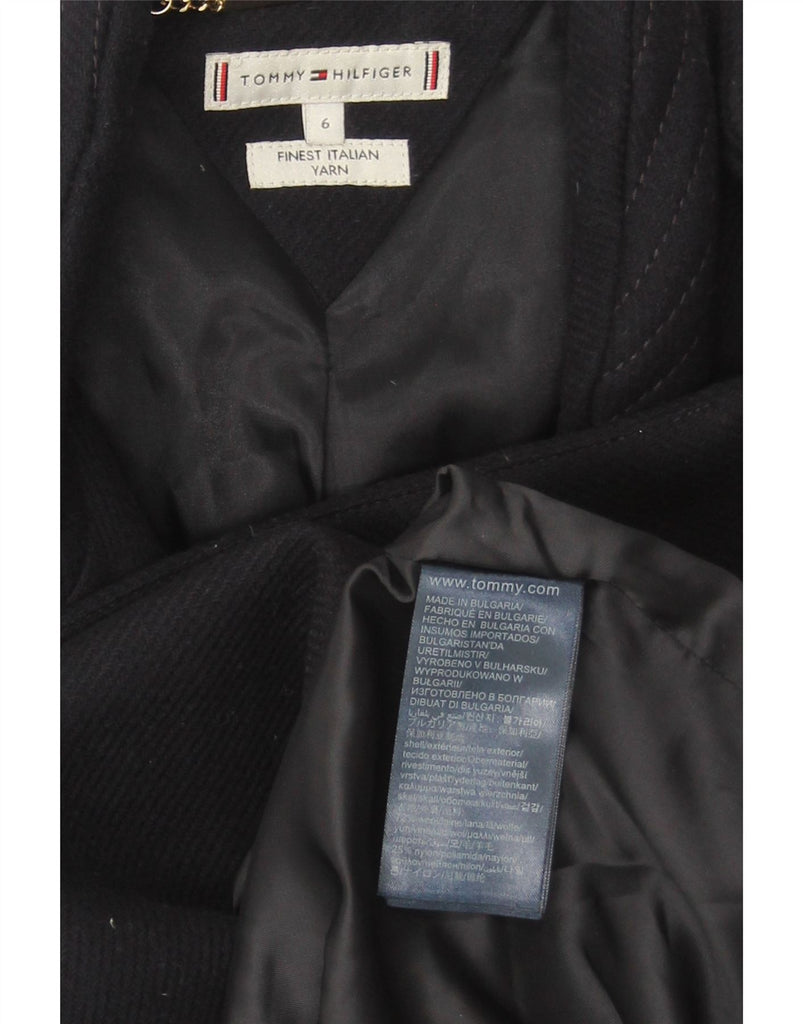 TOMMY HILFIGER Womens Military Double Breasted Coat US 6 Medium Navy Blue Vintage Tommy Hilfiger and Second-Hand Tommy Hilfiger from Messina Hembry 