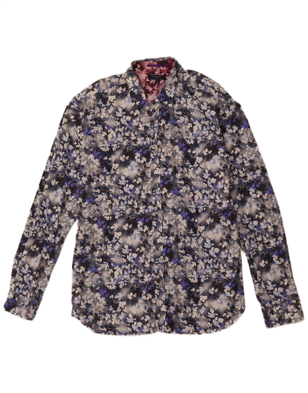 TED BAKER Chemise Homme Taille 5 XL Coton Floral Multicolore